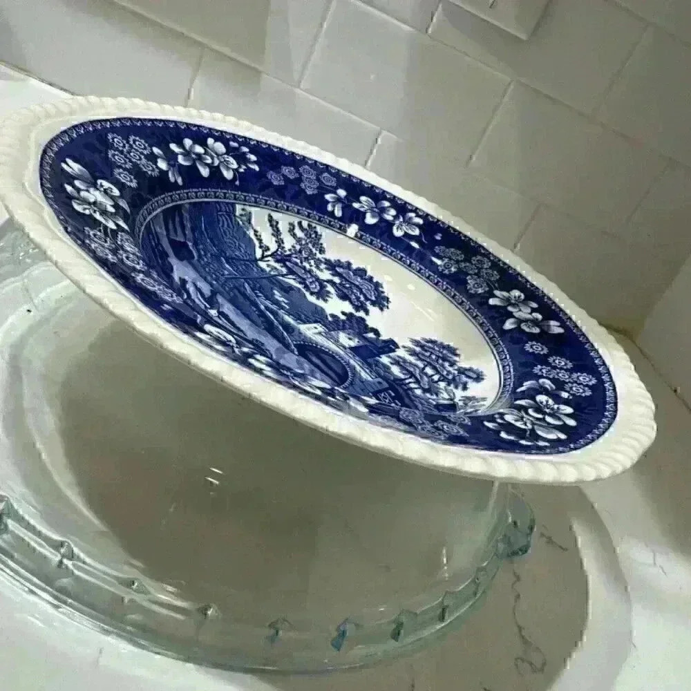Copeland Spode Blue Tower Old Mark Fruit / Dessert Bowl(s) - Picture 4 of 10